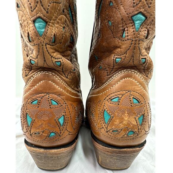 💥Brown and Blue Western Boots - Picture 6 of 13